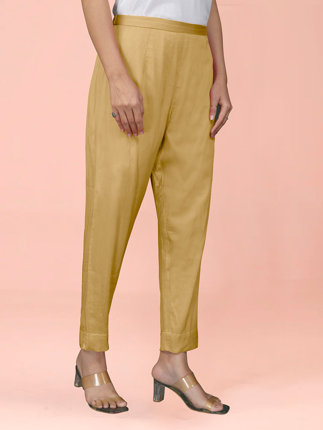 Mustard Cotton Satin Bottom