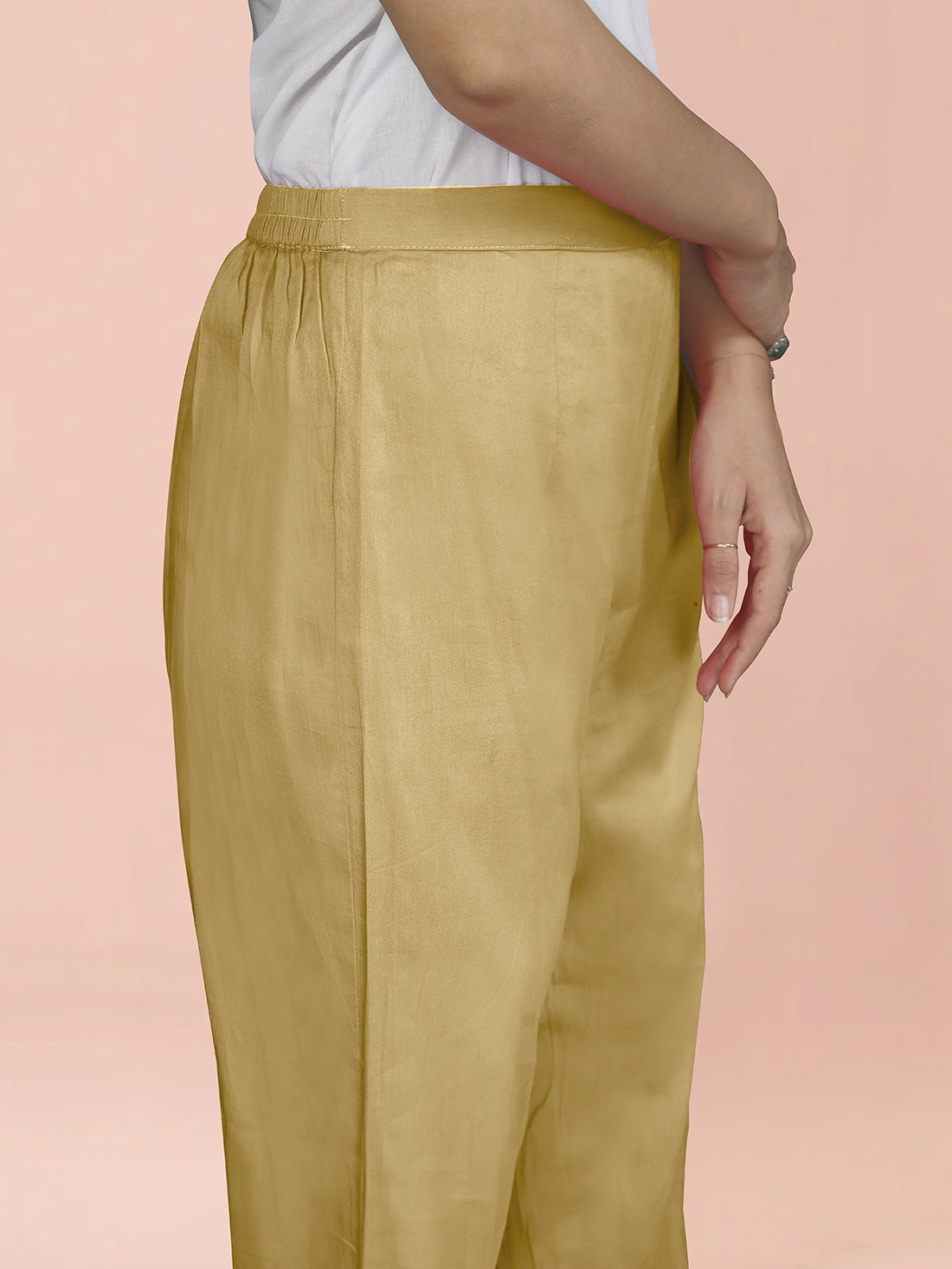 Mustard Cotton Satin Bottom