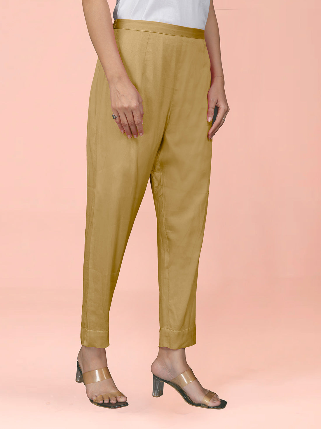 Yellow Cotton Satin Bottom