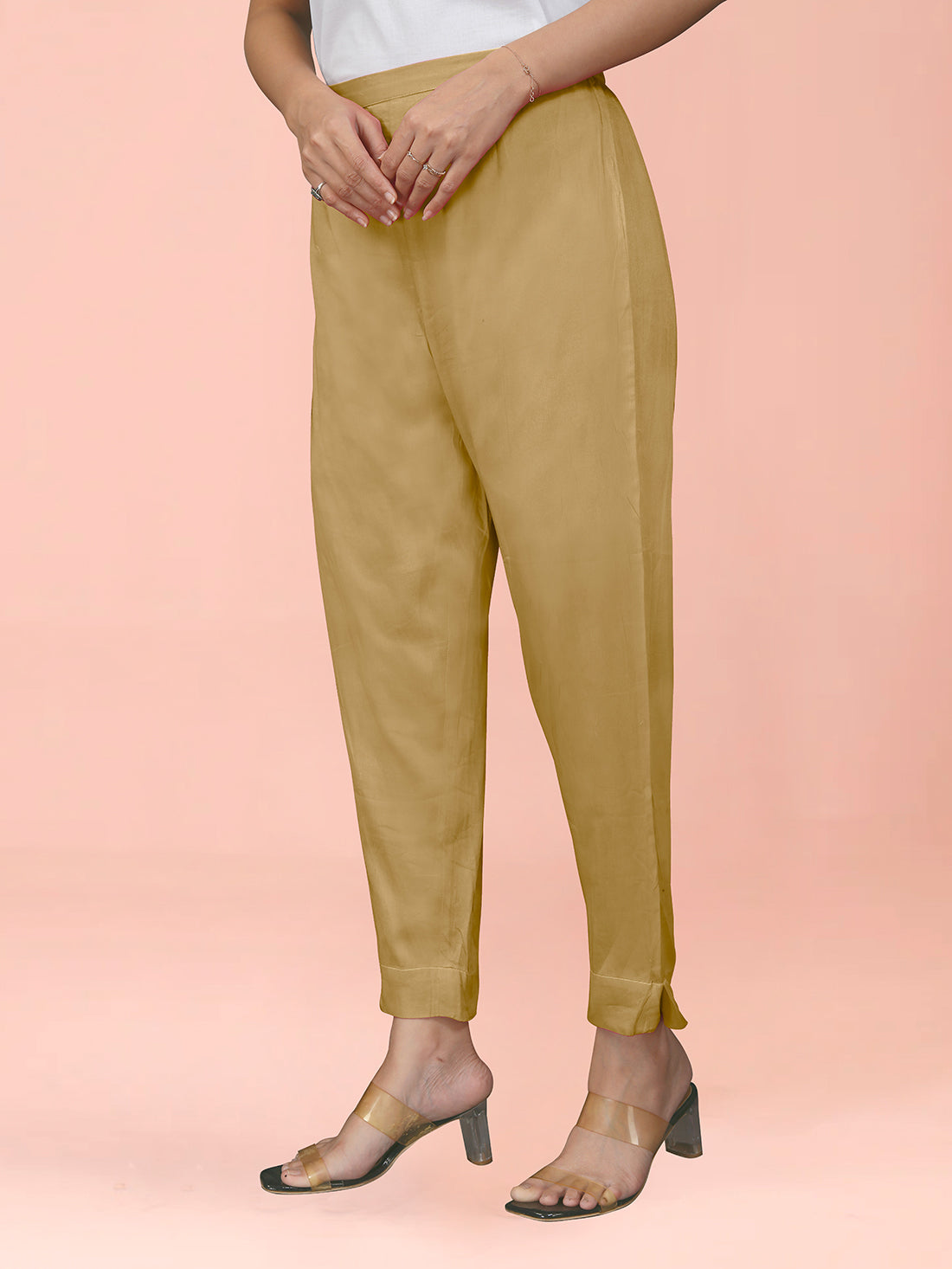 Yellow Cotton Satin Bottom