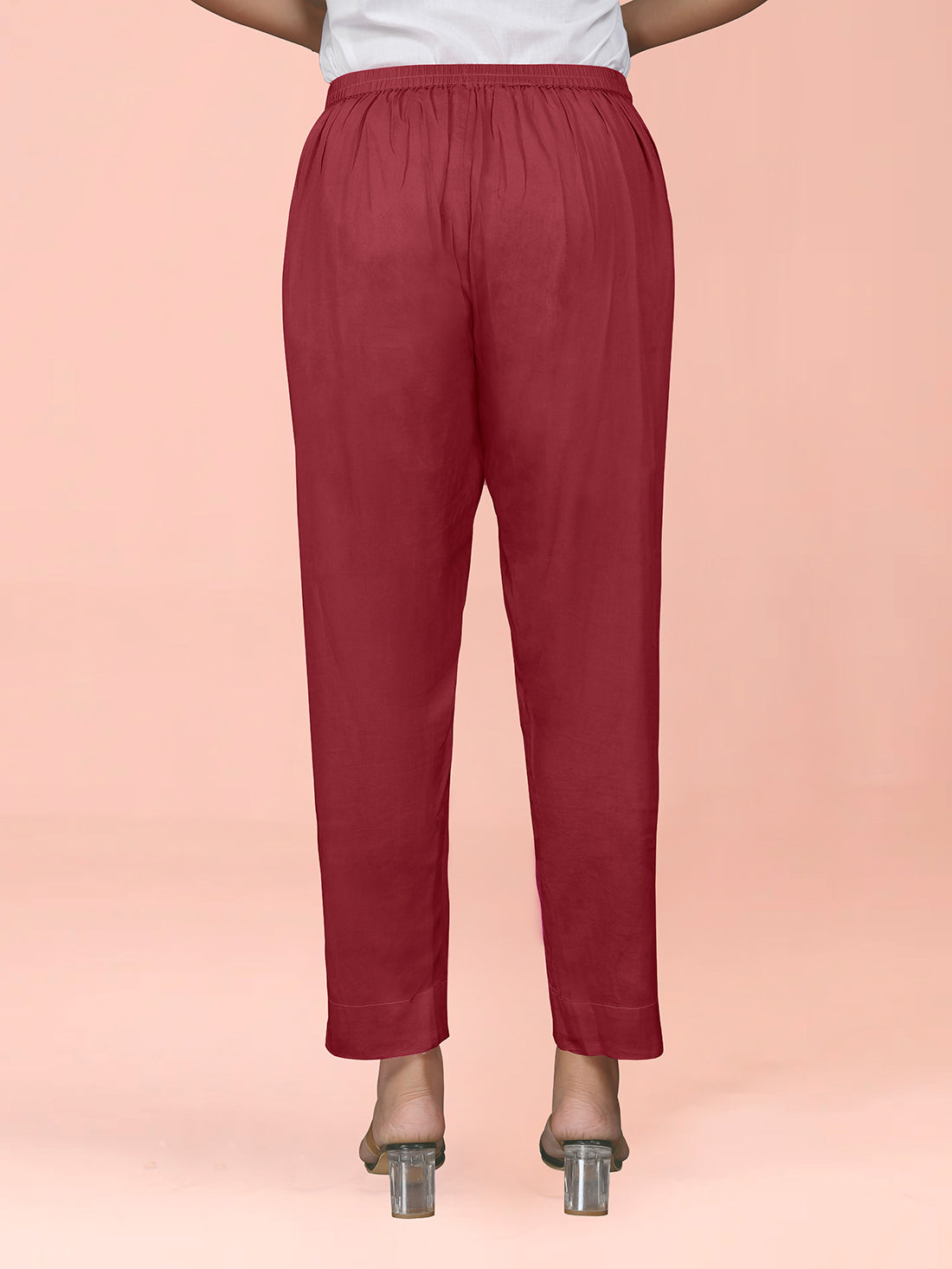 Maroon Cotton Satin Bottom