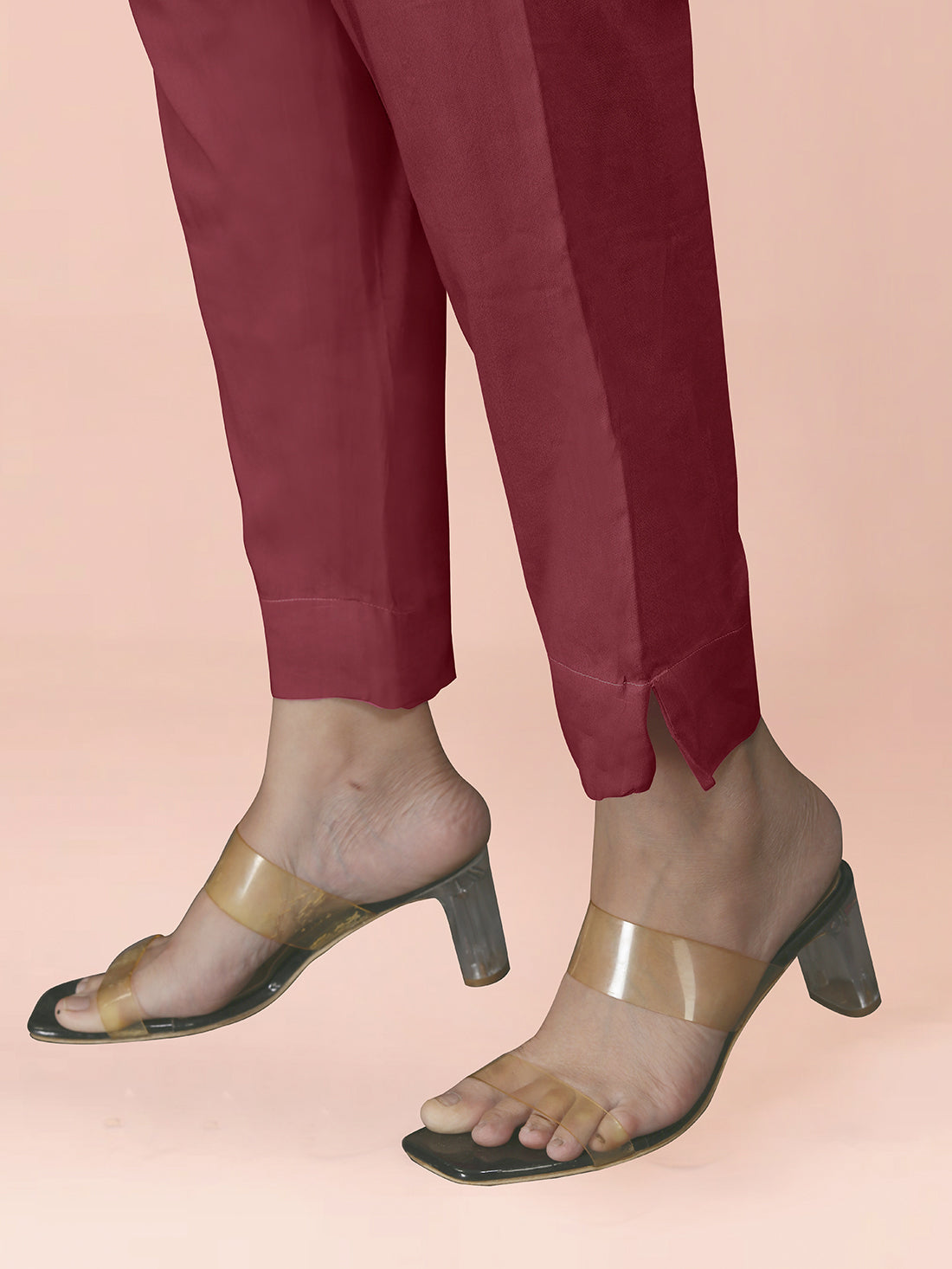 Maroon Cotton Satin Bottom