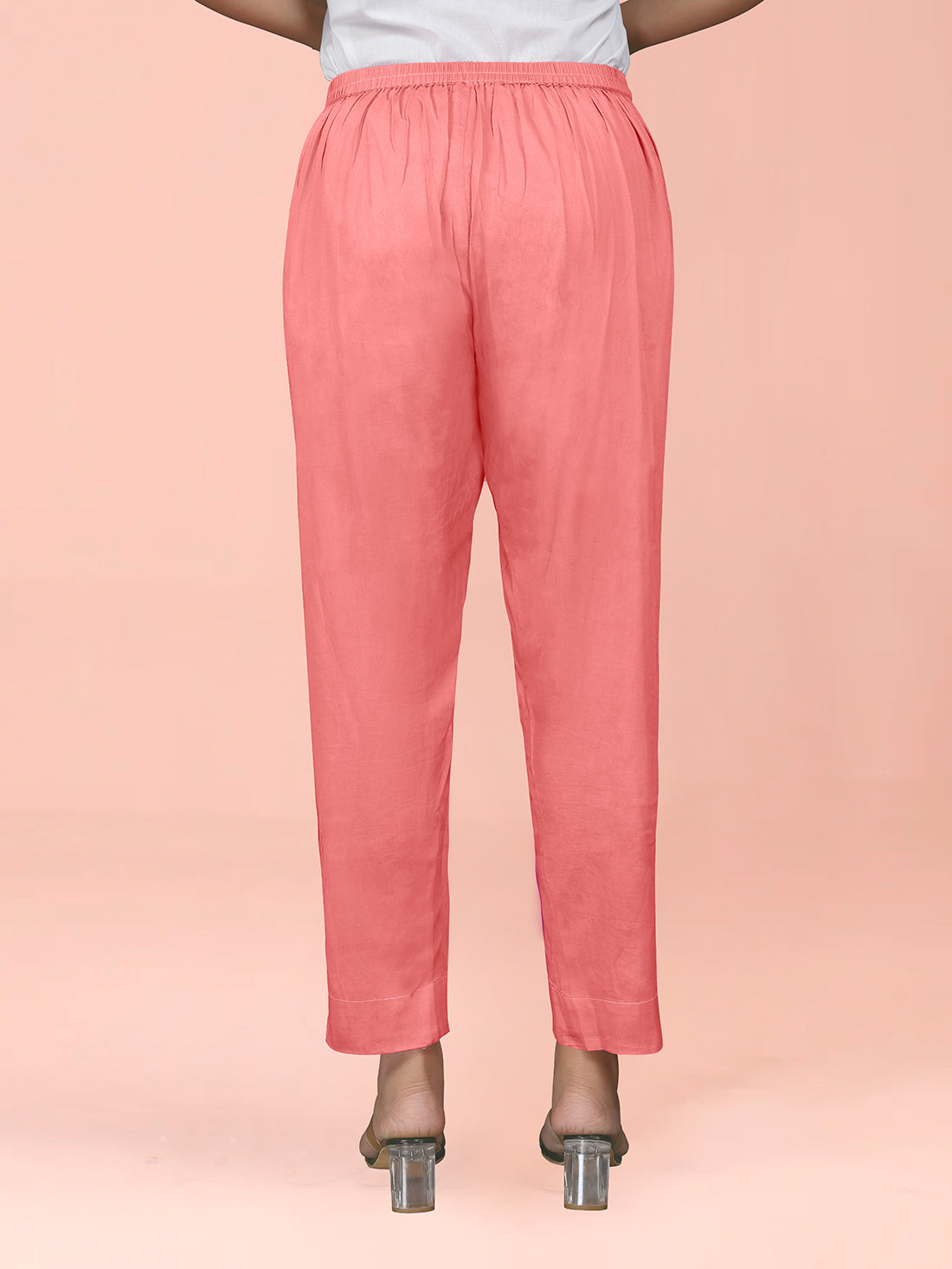 Peach Cotton Satin Bottom
