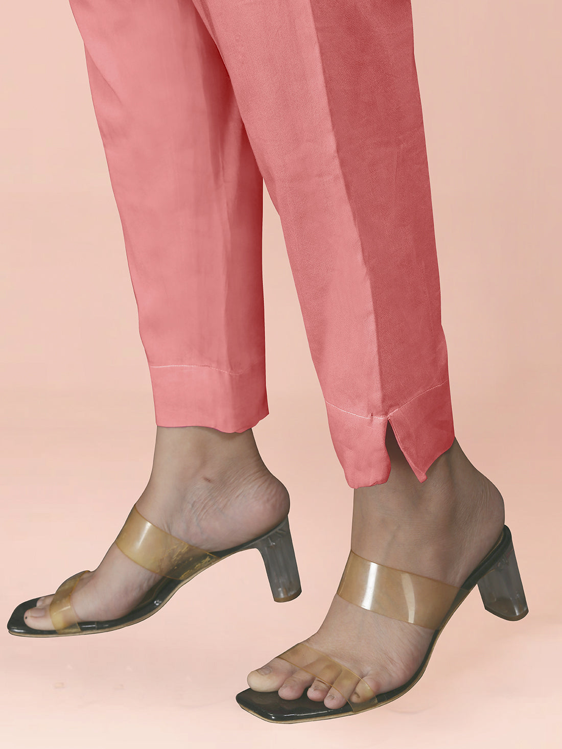 Peach Cotton Satin Bottom