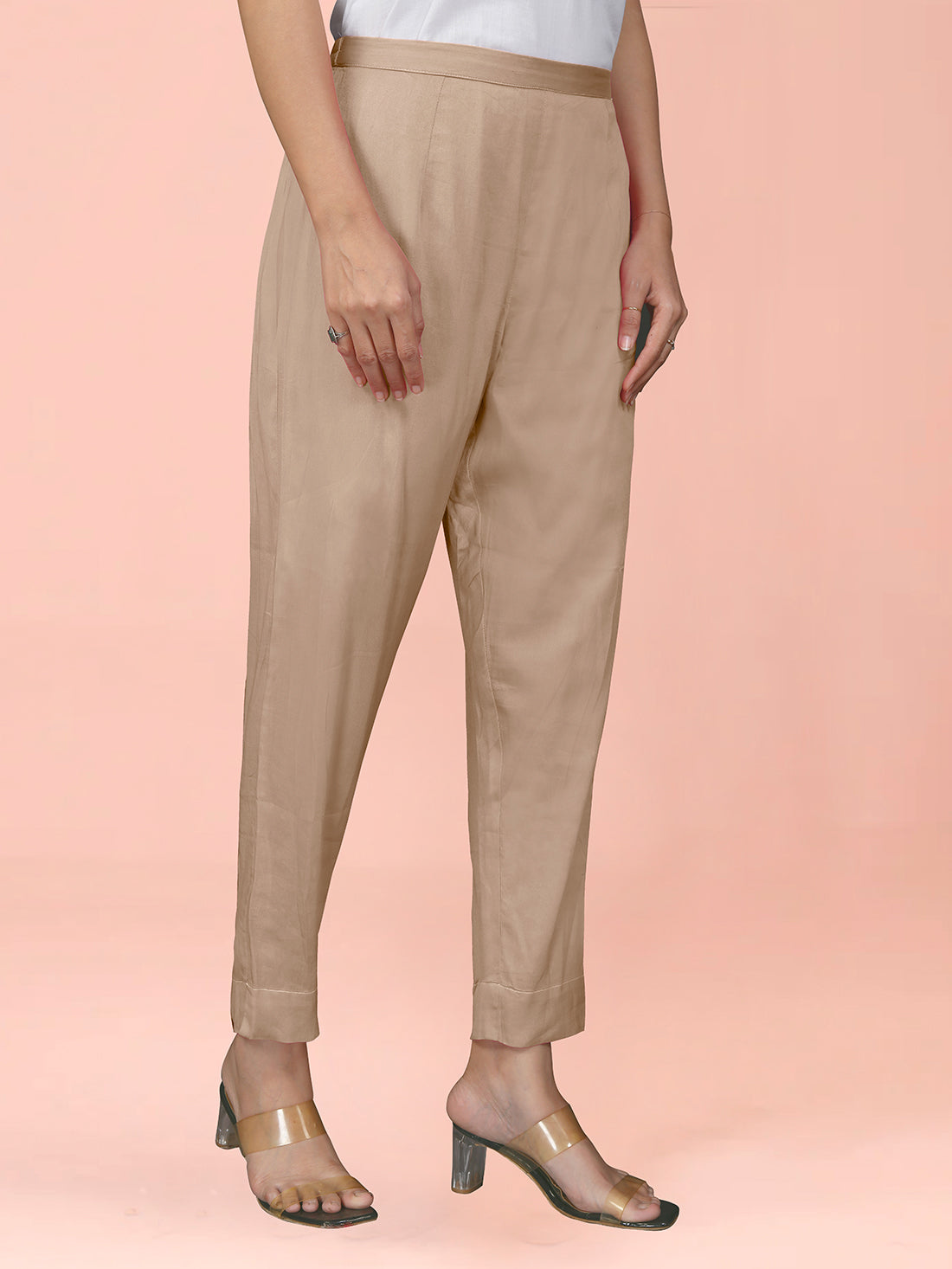 Chikoo Cotton Satin Bottom