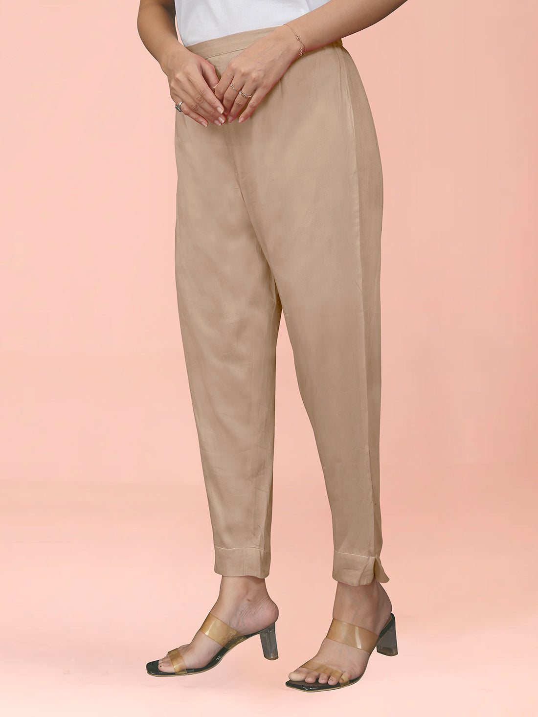 Chikoo Cotton Satin Bottom
