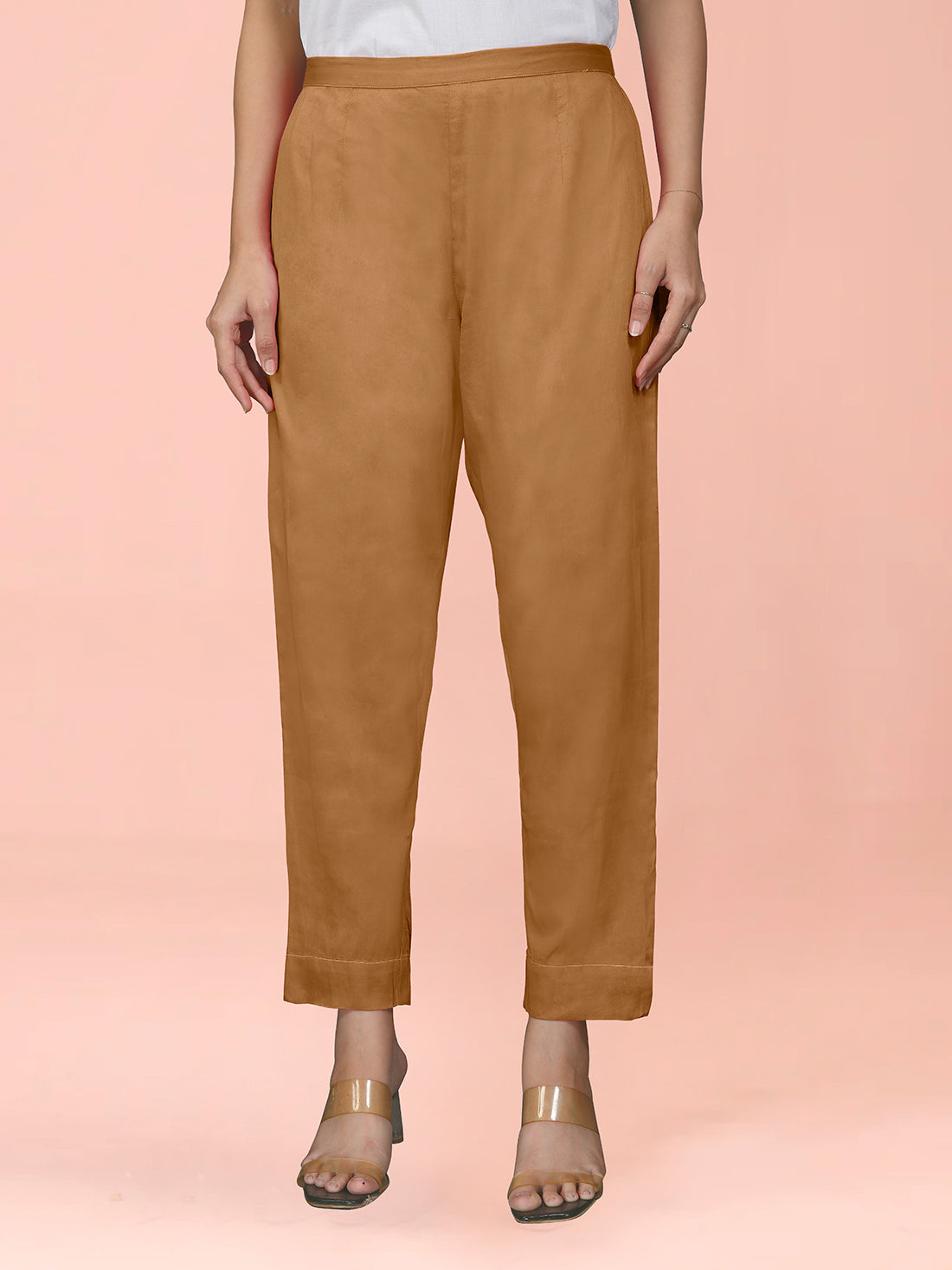 Dark Mustard Cotton Satin Bottom