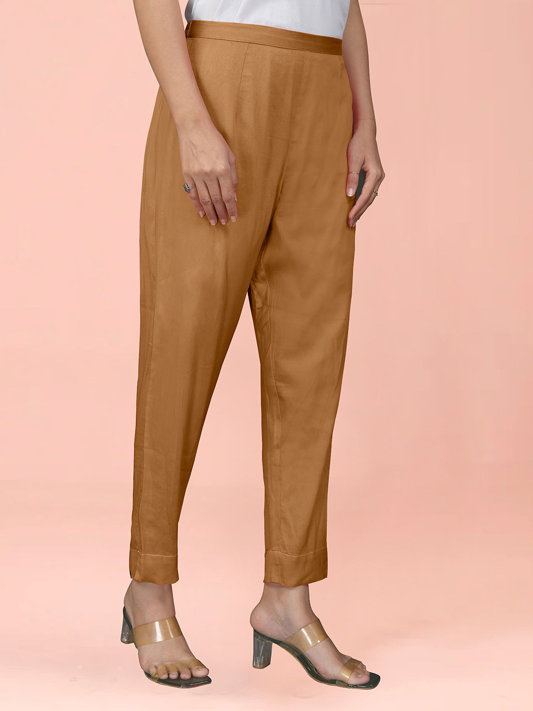 Dark Mustard Cotton Satin Bottom