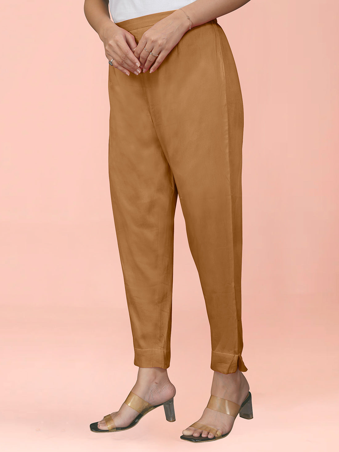 Dark Mustard Cotton Satin Bottom