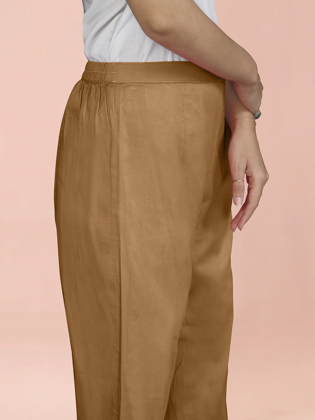 Dark Mustard Cotton Satin Bottom