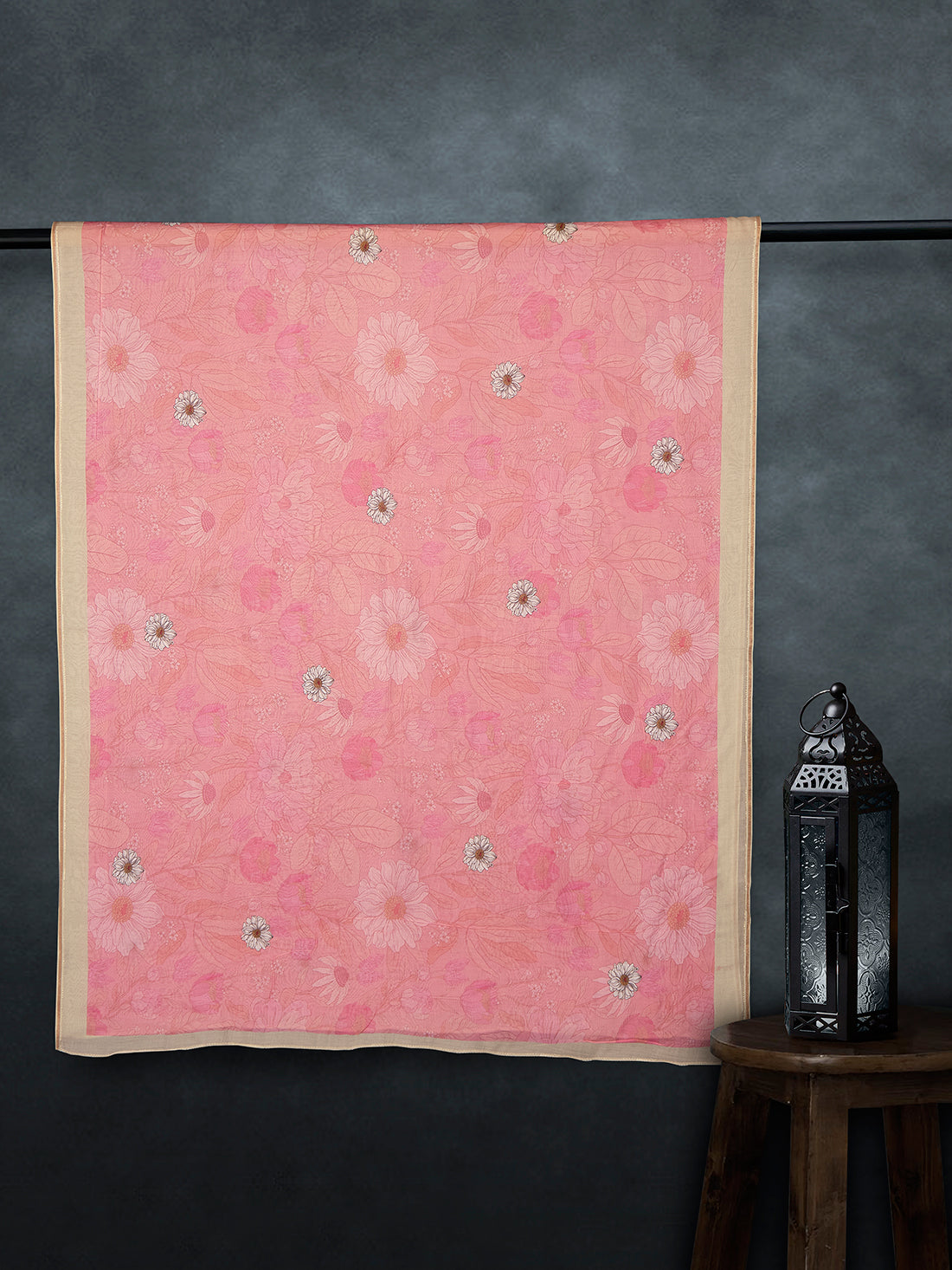 Premium Cotton Muslin Base Dupatta Rust