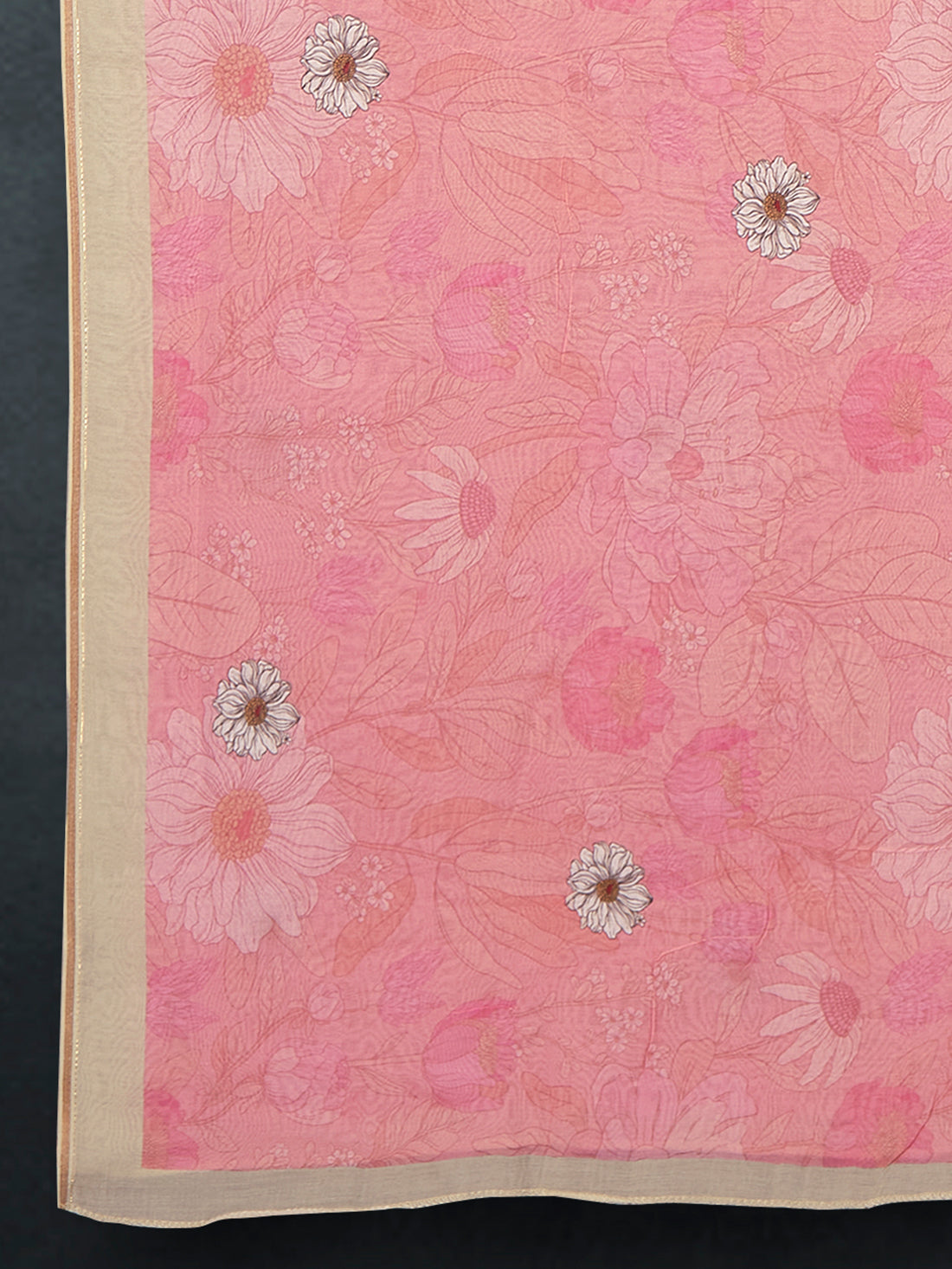 Premium Cotton Muslin Base Dupatta Rust