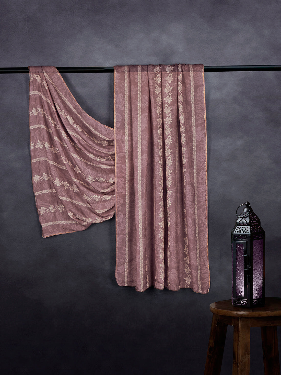 Premium Cotton Muslin Base Dupatta Dusty Wine