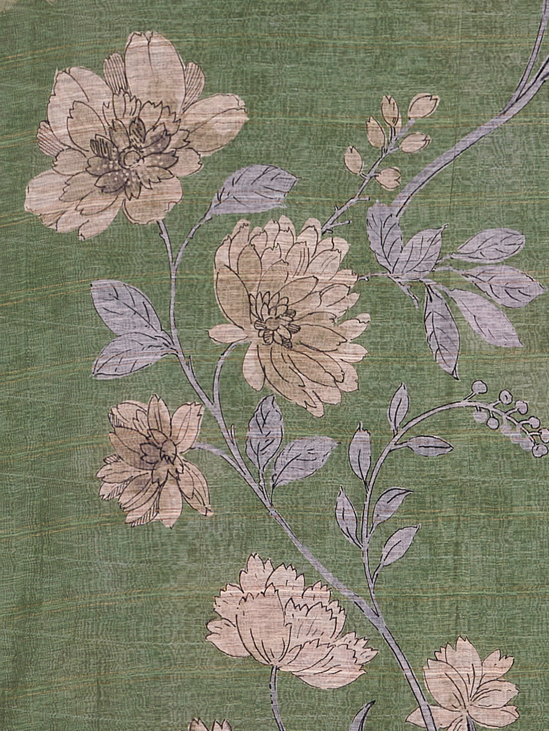 Elegant Linen Fancy Dupatta Light Green