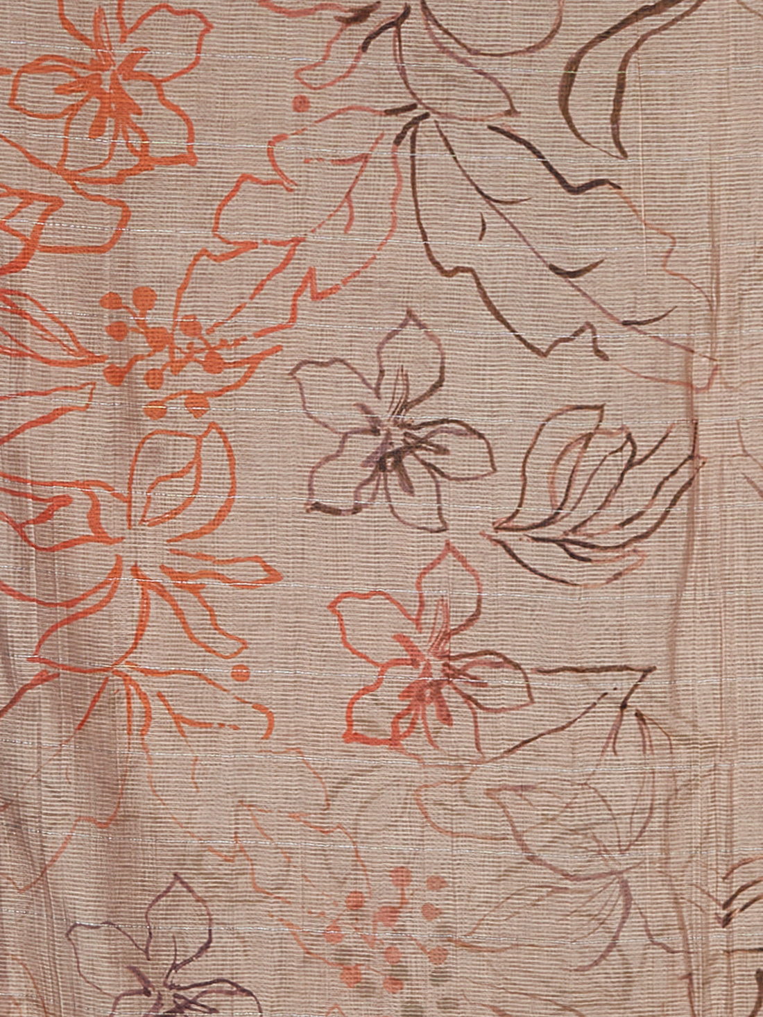 Stylish Cotton Print Fancy Dupatta Chiku