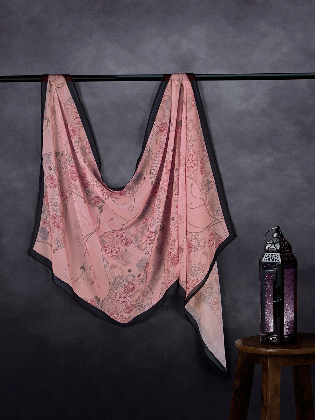 Luxe Organza Base Dupatta Light Pink