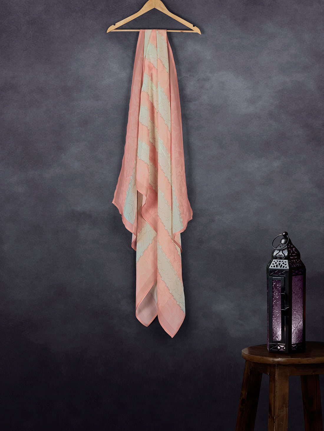 Luxe Organza Base Dupatta Light Rust