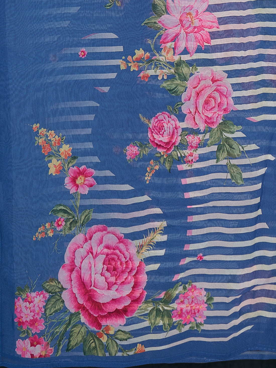 Luxe Organza Base Dupatta Blue