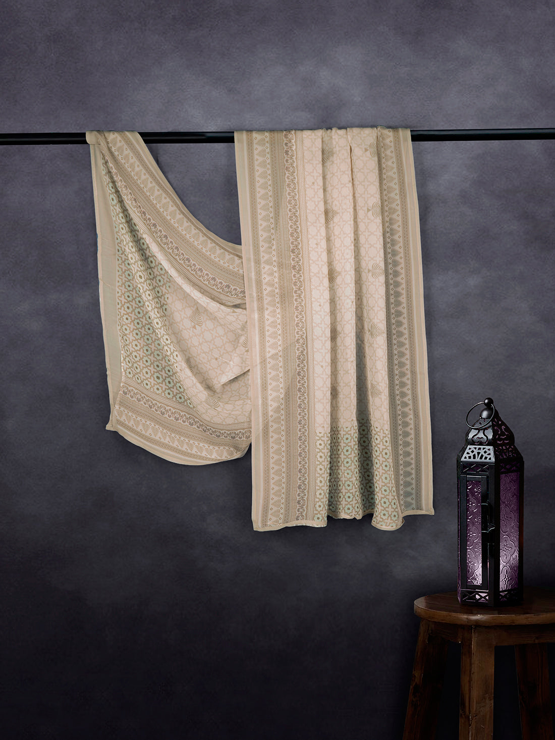 Luxe Organza Base Dupatta Chiku