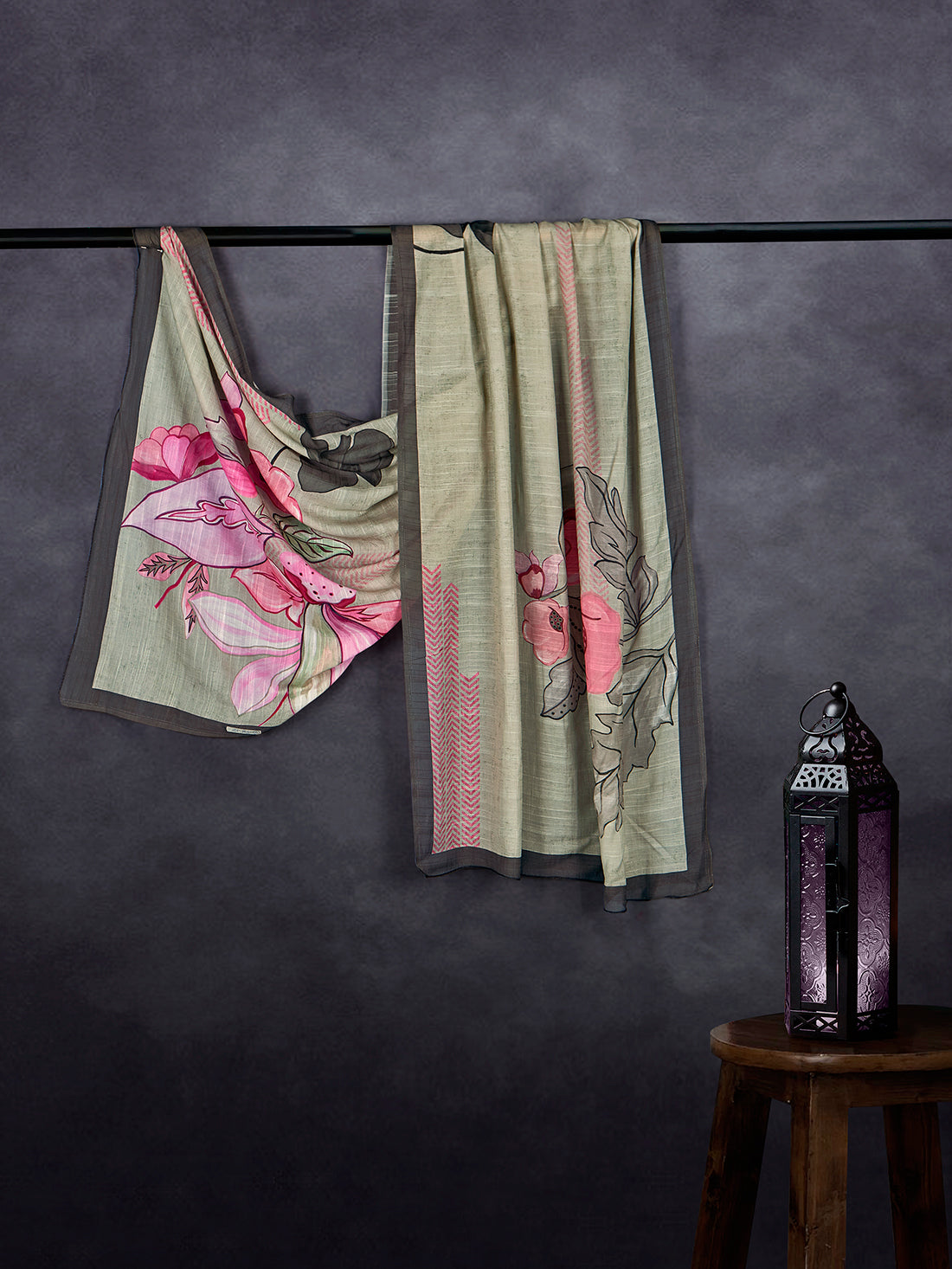 Luxe Organza Base Dupatta Grey