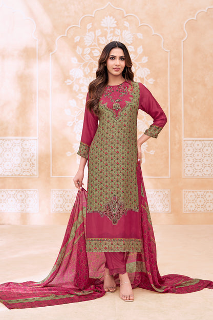 Riwaaz Festive Pure Bemberg Silk Kurta Set with Dupatta