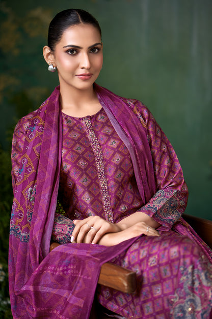 Sugandh Charm Pure Bemberg Silk Kurta Set with Dupatta