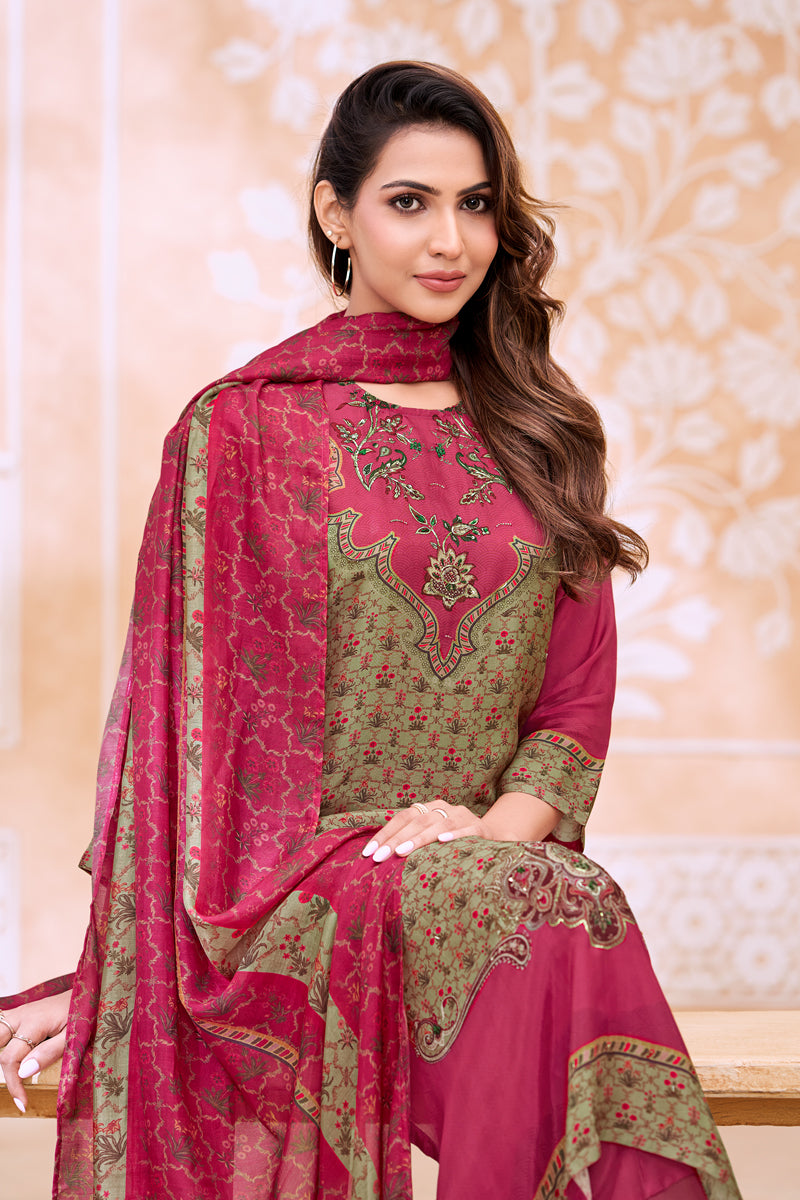 Riwaaz Festive Pure Bemberg Silk Kurta Set with Dupatta