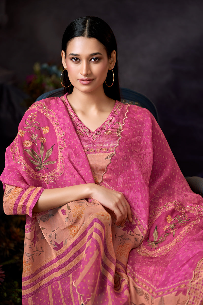 Nazakat Luxe Pure Habutai Silk Kurta Set with Dupatta
