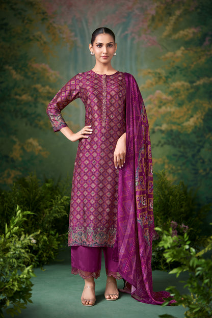 Sugandh Charm Pure Bemberg Silk Kurta Set with Dupatta