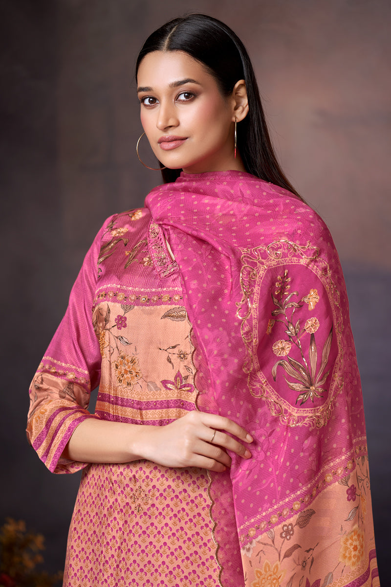 Nazakat Luxe Pure Habutai Silk Kurta Set with Dupatta