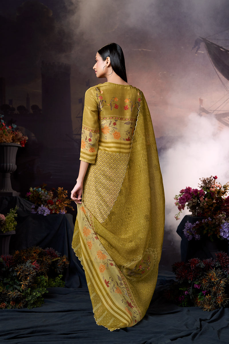 Nazakat Luxe Pure Habutai Silk Kurta Set with Dupatta