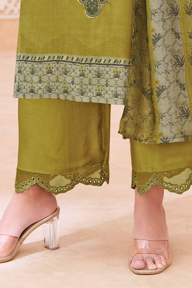 Riwaaz Festive Pure Bemberg Silk Kurta Set with Dupatta