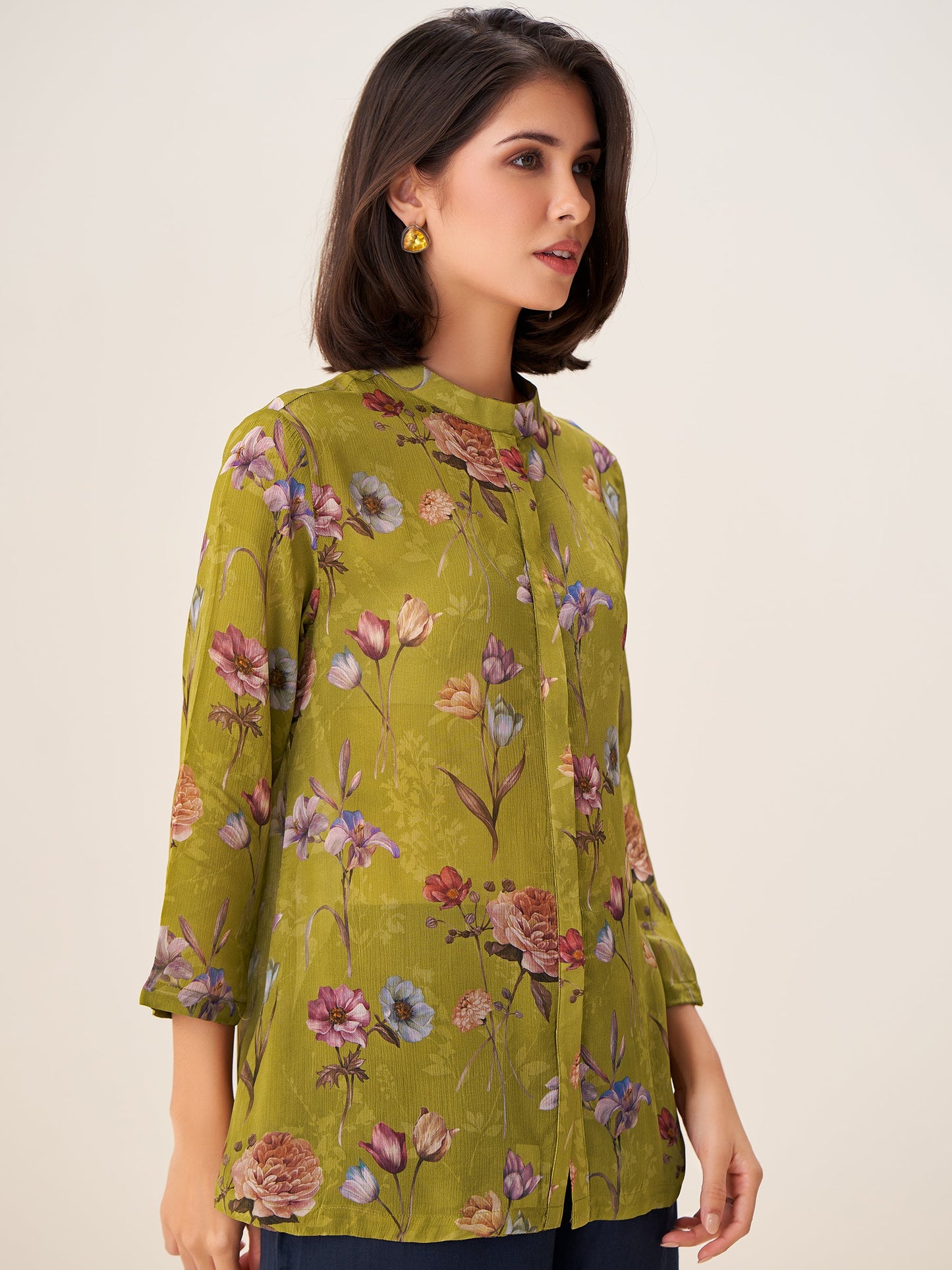 Rosetta Luxe Digital Print Top
