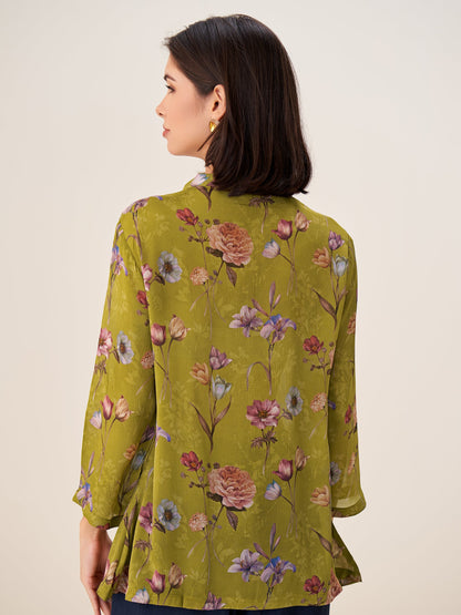 Rosetta Luxe Digital Print Top