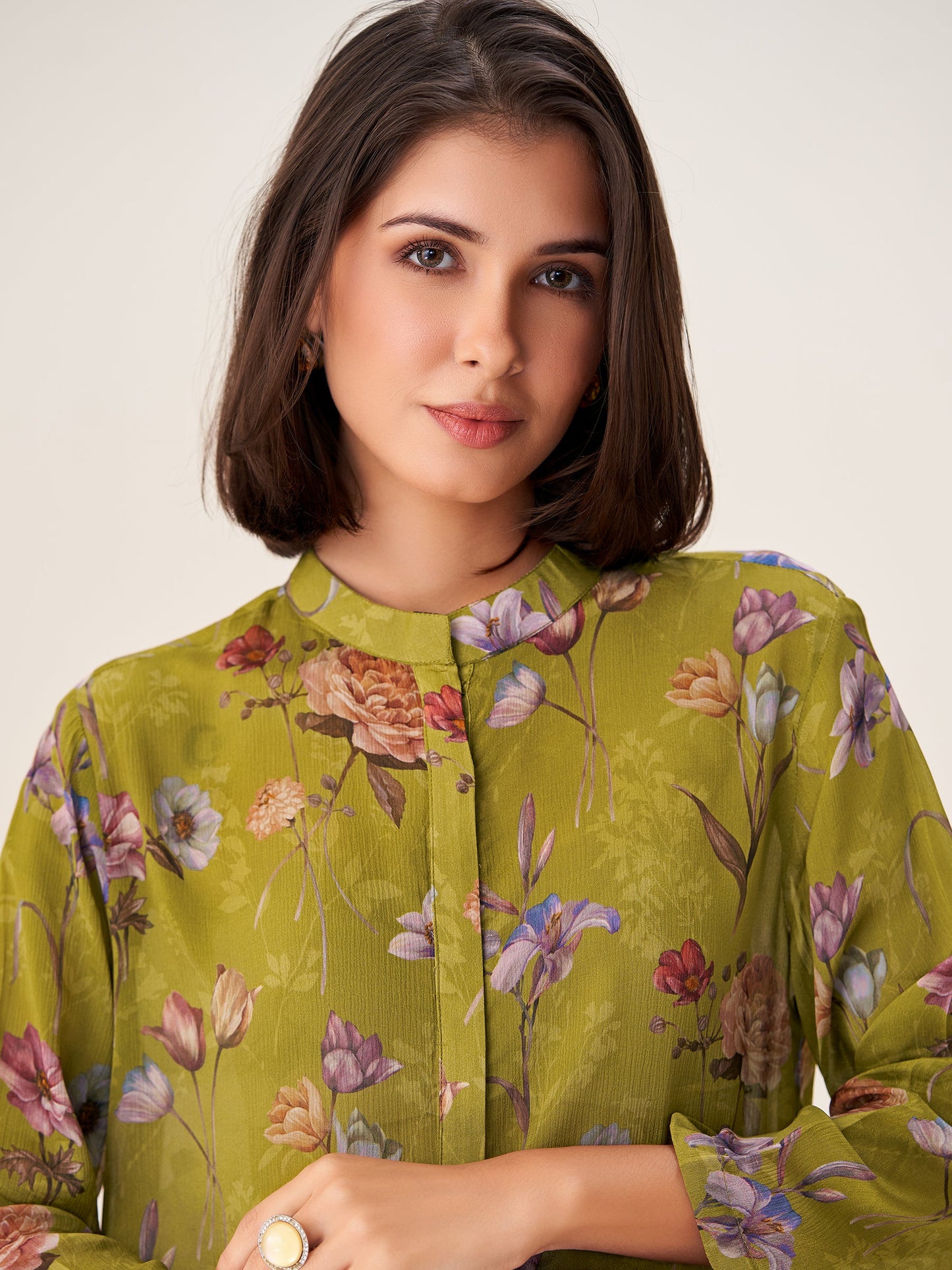 Rosetta Luxe Digital Print Top