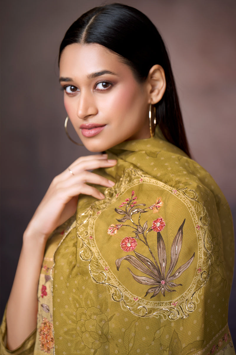 Nazakat Luxe Pure Habutai Silk Kurta Set with Dupatta