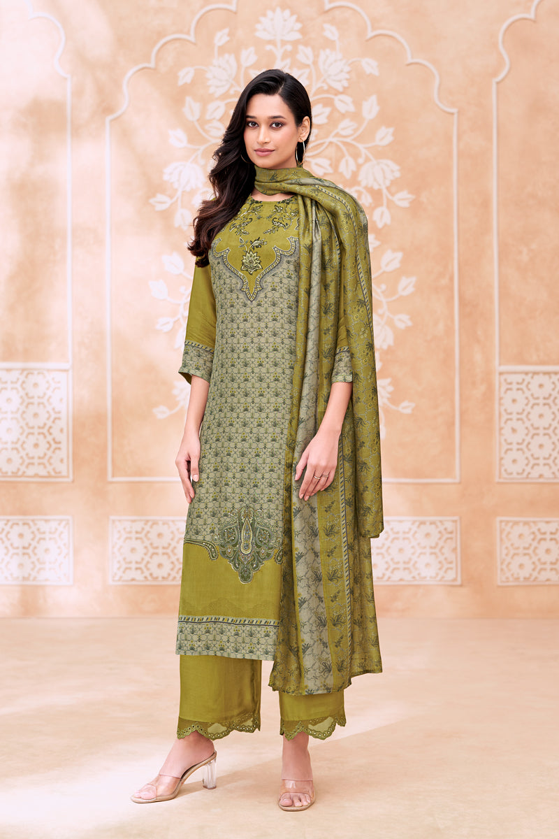 Riwaaz Festive Pure Bemberg Silk Kurta Set with Dupatta