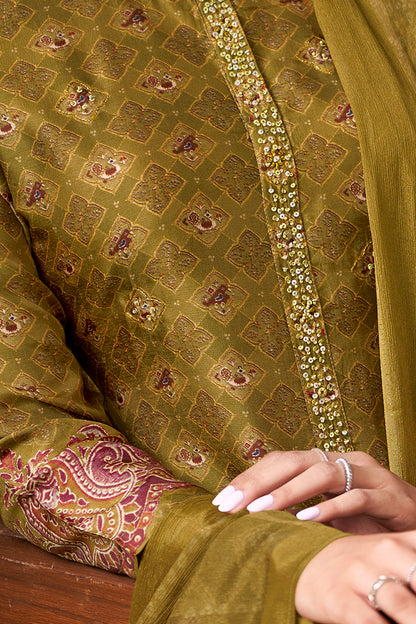 Sugandh Charm Pure Bemberg Silk Kurta Set with Dupatta