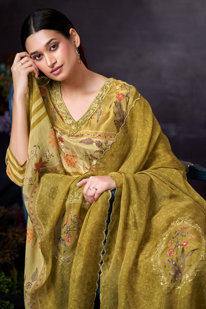 Nazakat Luxe Pure Habutai Silk Kurta Set with Dupatta