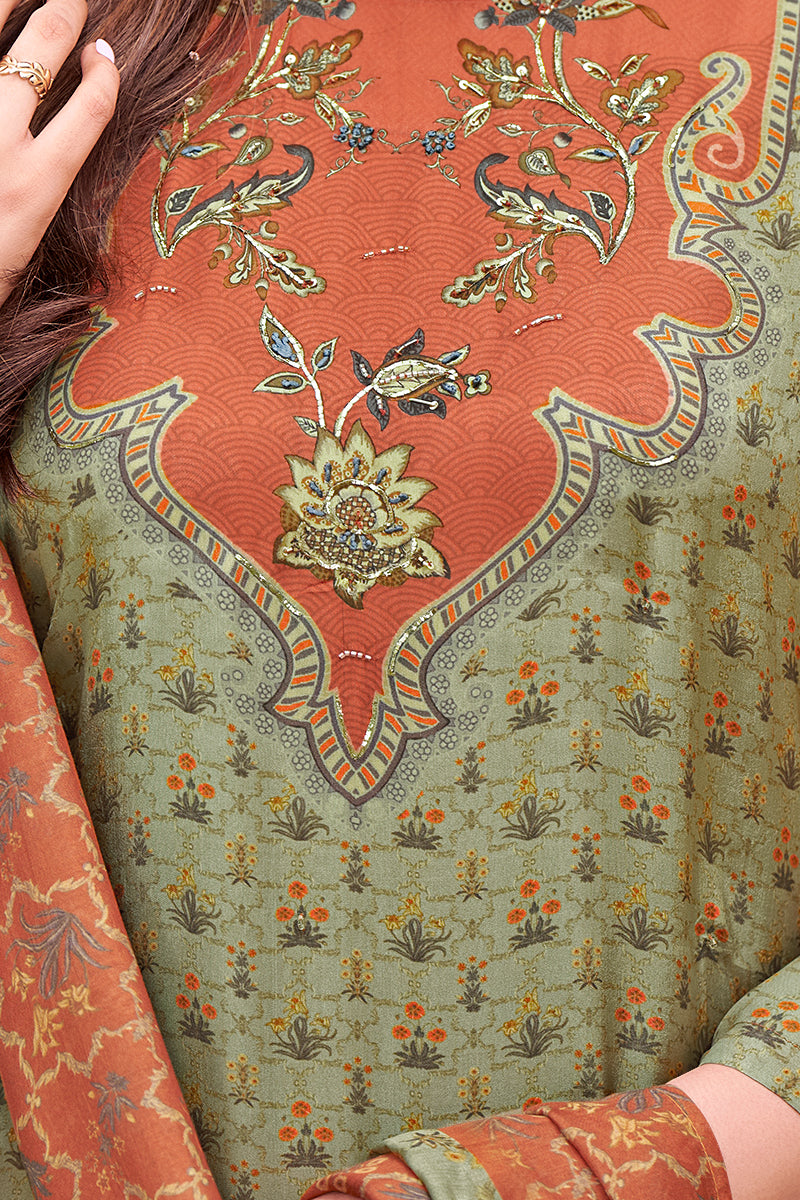 Riwaaz Festive Pure Bemberg Silk Kurta Set with Dupatta