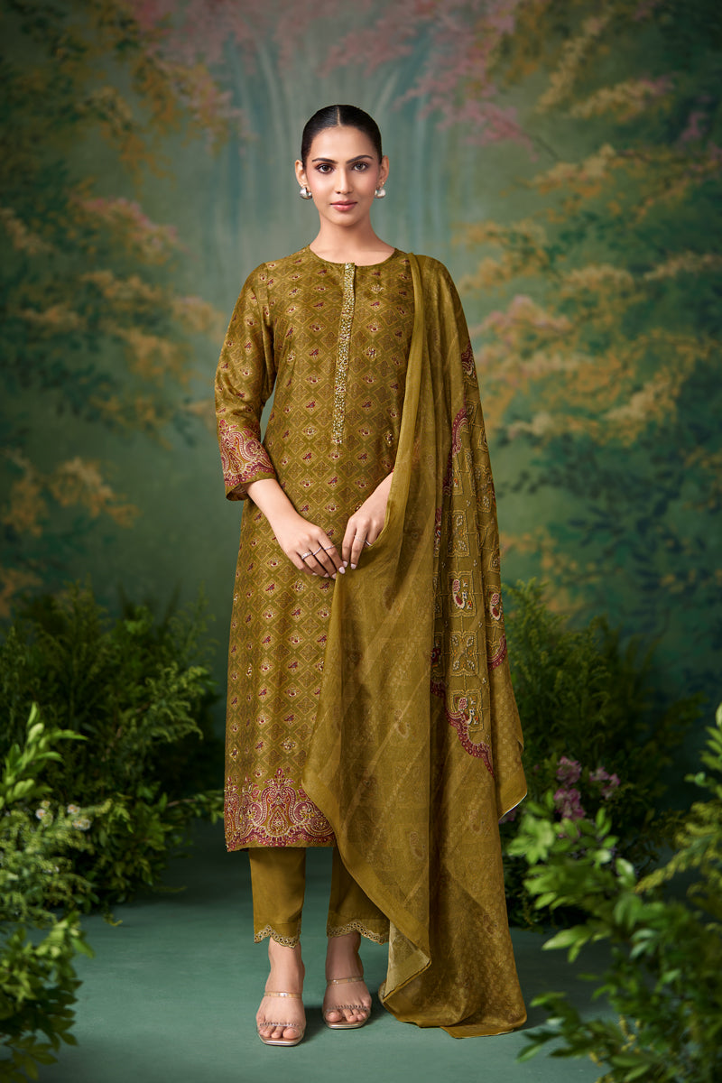 Sugandh Charm Pure Bemberg Silk Kurta Set with Dupatta