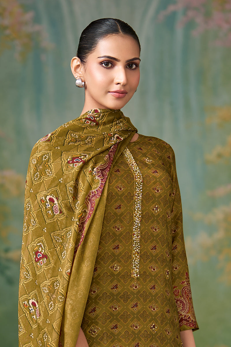 Sugandh Charm Pure Bemberg Silk Kurta Set with Dupatta