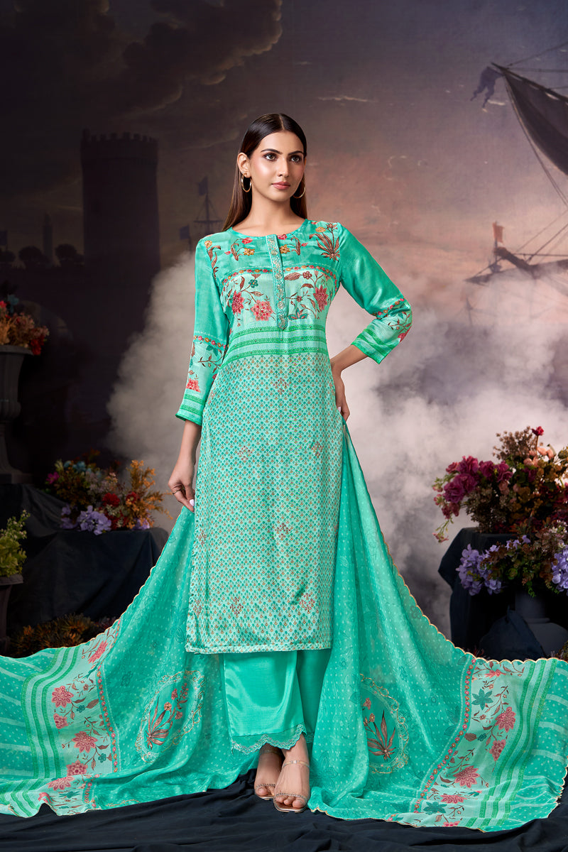 Nazakat Luxe Pure Habutai Silk Kurta Set with Dupatta