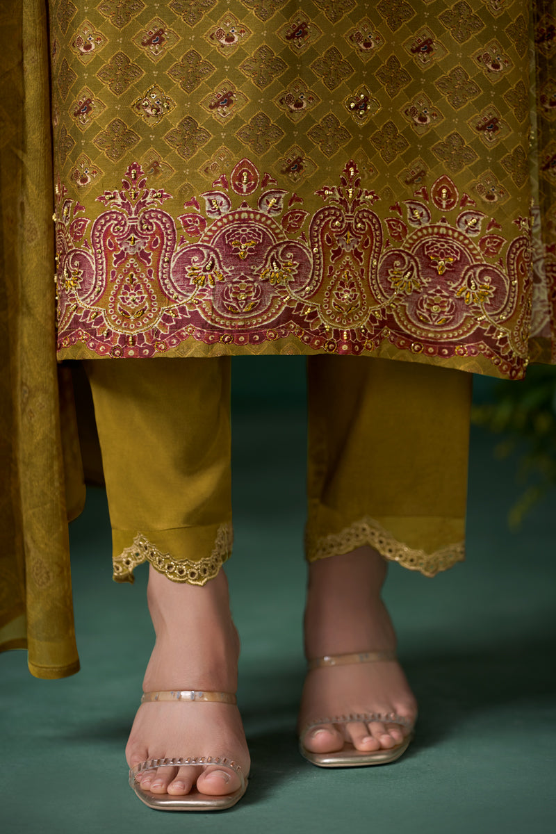 Sugandh Charm Pure Bemberg Silk Kurta Set with Dupatta