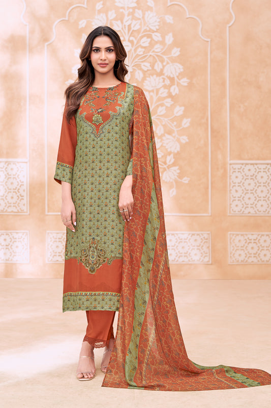 Riwaaz Luxe Pure Bemberg Silk Kurta Set with Dupatta