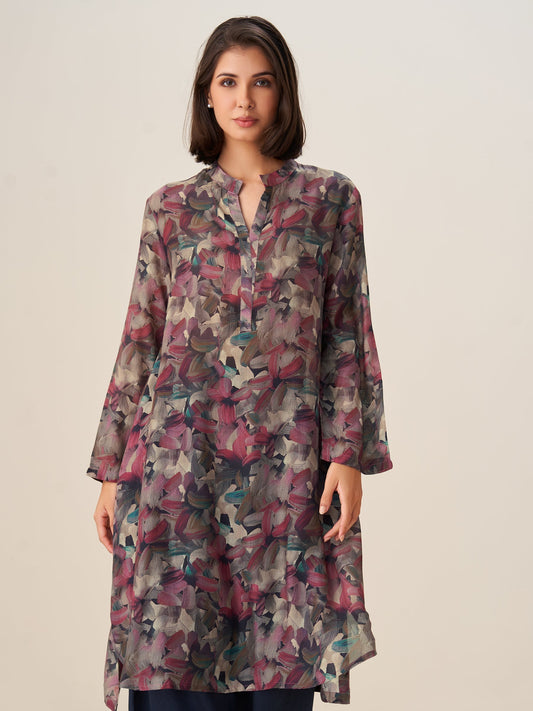 Stylish Digital Print Tunic Top