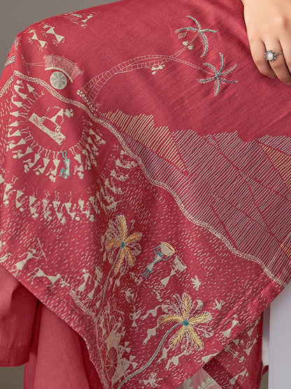 Habiba Grace Pure Italian Satin Kurta Set With Dupatta