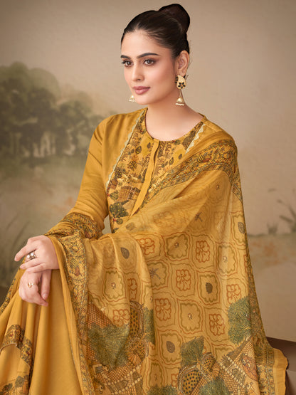 Kiyari Noore Pure Cosmos Satin Kurta Set with Dupatta