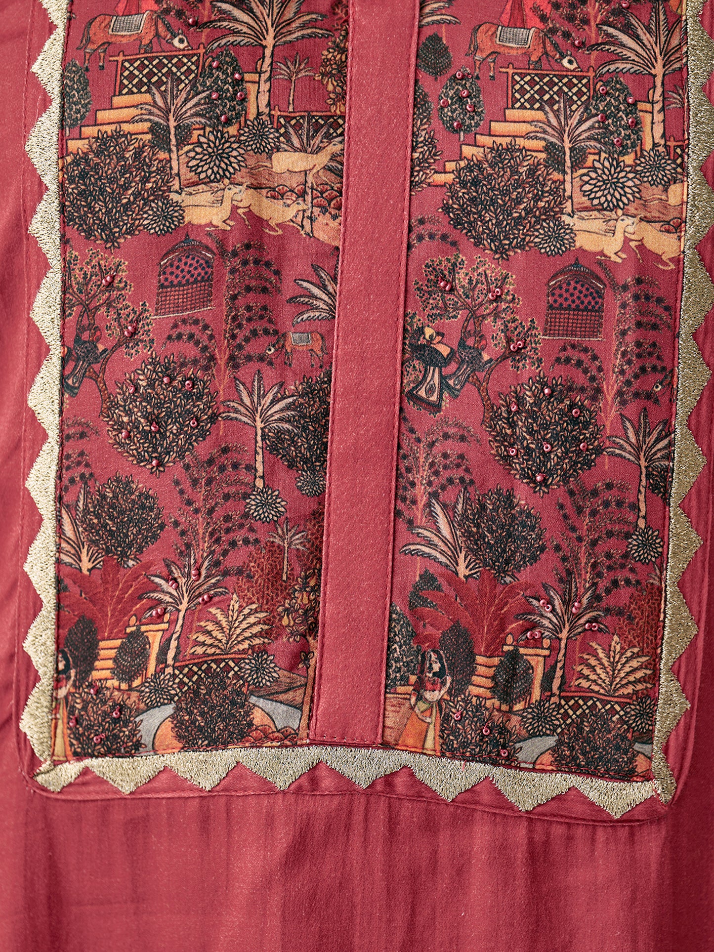 Kiyari Noore Pure Cosmos Satin Kurta Set with Dupatta