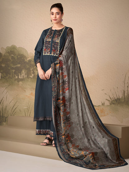 Kiyari Noore Pure Cosmos Satin Kurta Set with Dupatta